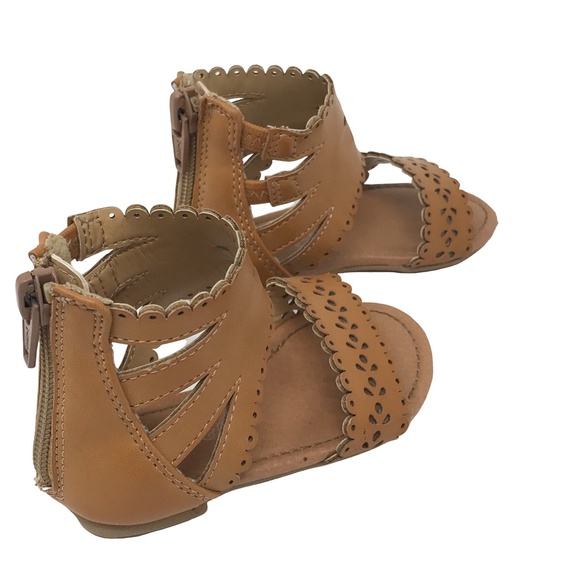 Cat & Jack Tan Gladiator Sandals Sz 5 Infant - Picture 7 of 9